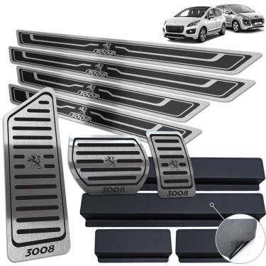 Imagem de Descanso Pedaleira Soleira Peugeot 3008 2011/2016 Preto