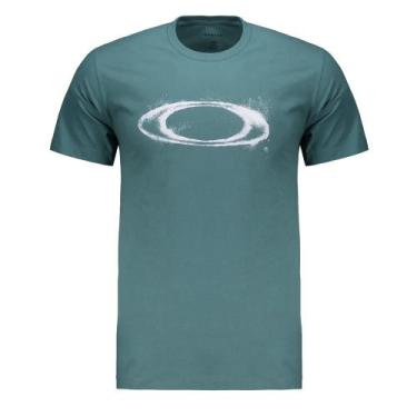 Imagem de Camiseta Oakley Ellipse Dusty SM26 Masculina Pacific, Verde, G