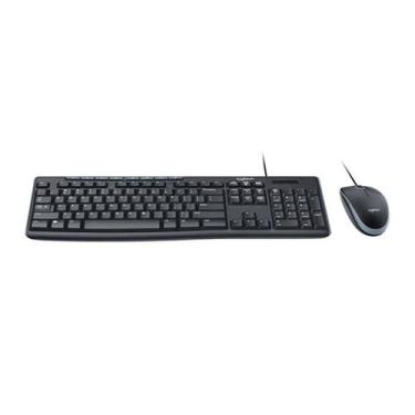 Imagem de Teclado e mouse mk200 preto 920-002718 - LOGITECH