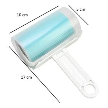 Imagem de Rolo Adesivo Reutilizável Removedor de Pelos Easy Clean Roxo