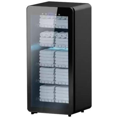 Imagem de Aquecedor de Toalha Elétrico para Barbearia, SPA ou Salão de Beleza, com Display LED Elegante e Capacidade para 60 Toalhas de Rosto