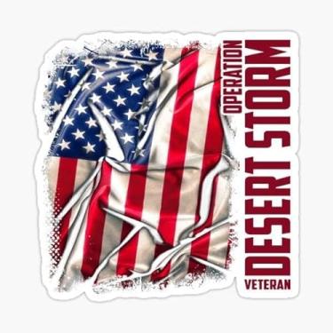 Imagem de Adesivo de bandeira americana, 12,7 cm | À prova d'água | Adesivo para para-choques de carro, caderno, copos de garrafa de água e laptop