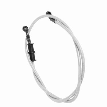 Imagem de Ymiko Kit de Mangueira de Linha de Freio Banjo de 10 Mm Universal Fit Embreagem Hidráulica de Motocicleta e Mangueira de Freio para Desempenho de Frenagem Aprimorado Comprimento de 1200 Mm, Design