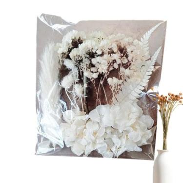 Imagem de Cabeças de flores secas, buquê de margaridas secas, flores naturais - 