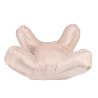 Imagem de TOPINCN Travesseiro Facial para Baixo, Travesseiro Facial para Rugas, Almofada de Cabeça para Casa Com Suporte Macio, de Cama de Massagem Antirrugas, de Beleza, (Ouro)