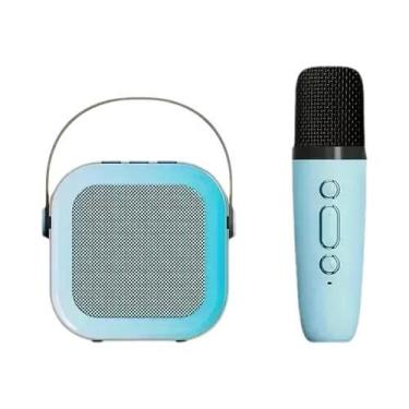 Imagem de Caixa De Som Karaoke Bluetooth 5.3 Portátil Com Microfones Sem Fio Som