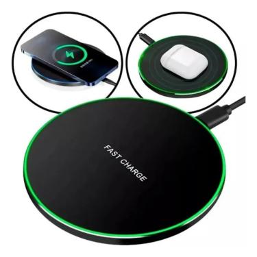 Imagem de Base Carregadora Sem Fio Indução Rápida para Smartphones e Dispositivos