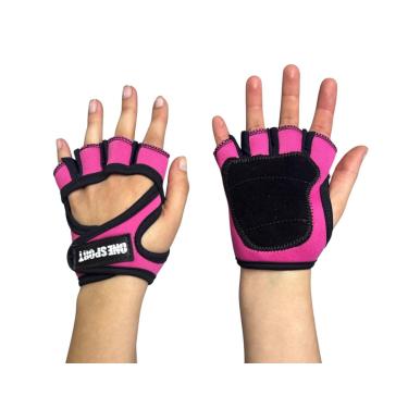 Imagem de Luva Fitness Academia, Rosa, Pequeno One Sport Neopreme