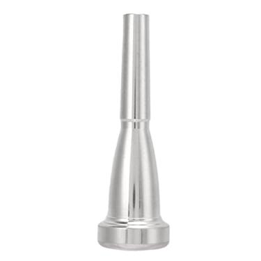 Imagem de Eujgoov Bocal Trompete 7c, Acessórios Musicais para Iniciantes, Jogadores Profissionais, Brilho de Metal Prateado