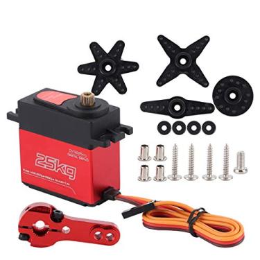Imagem de Zhjvihx Servo Digital, Frequência de Trabalho é 1500μs/330hz 25kg Servo Digital, para Barco de Controle Remoto 1/8 1/10 Carro de Controle Remoto