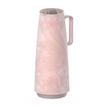 Imagem de Garrafa Térmica 1 Litro Bule Para Café Chá Leite(Rosa Marmorizado)