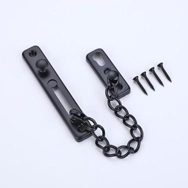 Imagem de Cadeado de proteção de porta de aço inoxidável com trava anti-roubo de mola, escovado vem com 4 parafusos