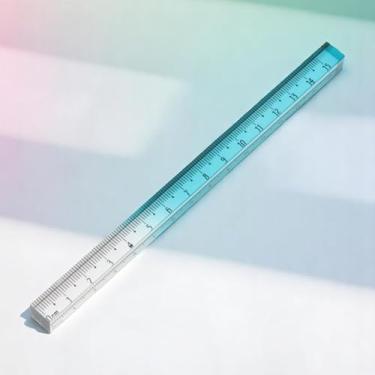 Imagem de Generic 1 régua quadrada 15 cm +/-5% gradiente acrílico de precisão azul celeste 15 x 1 x 1 cm