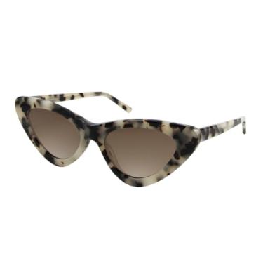 Imagem de HCHES Óculos de sol femininos em acetato branco mármore com lentes UV400 (3)