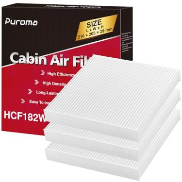 Imagem de Puroma Filtro de ar de substituição de cabine para CP182, CF11182, Honda Civic, Clarity, CR-V, CR-Z, HR-V, Fit, Insight, Odyssey, Acura MDX, RDX, TLX, INTEGRA
