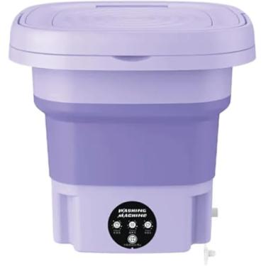 Imagem de Lavadora Portátil para Roupas 11L Mini Máquina de Lavar Compacta para Roupas Delicadas e Viagem 110V Silenciosa