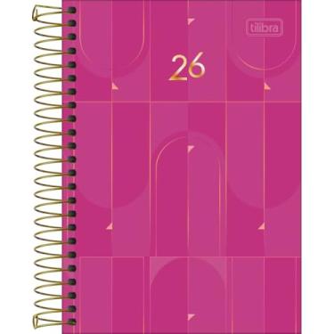 Imagem de Tilibra - Agenda Executiva Espiral Diária 129 x 187 cm Spot Feminina 2026 - Rosa