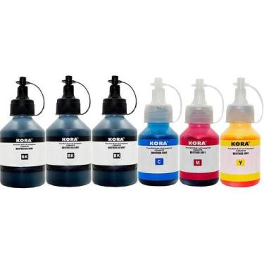 Imagem de Kit 6 Tintas Para Brother T420W T510W T520W T220 T710W T720DW MFC-T810