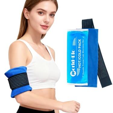 Imagem de WORLD-BIO Soft Gel Ice Pack Wrap para Ferimentos Reutilizável, Flexível Hot Cold Pack para Pescoço, Cabeça, Ombro, Joelho, Tornozelo, Pulso, Cotovelo, Pé, Bolsa Médica Fria para Primeiros Socorros, En