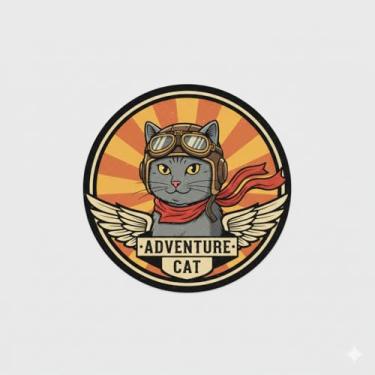 Imagem de Adesivo Decorativo para Carro e Moto, Modelo Gatinho (Adesivo97)