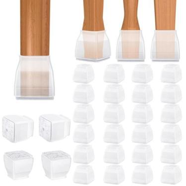 Imagem de Protetores de chão para cadeiras de silicone BALEINE, transparentes, g