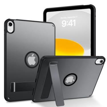 Imagem de GUAGUA Capa magnética para iPad (A16) 11ª geração 11 polegadas 2025, iPad 10ª geração 10,9 polegadas 2022 capas com suporte e porta-lápis, capa traseira fosca translúcida à prova de choque, preta