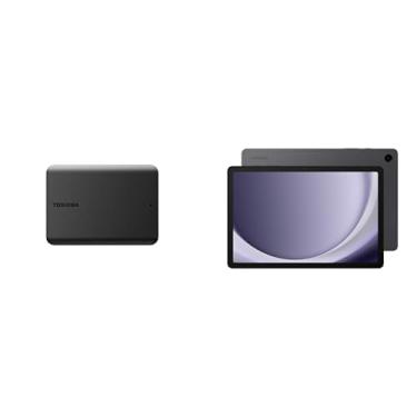 Imagem de HD Externo Toshiba 4TB Canvio Basics Preto + Galaxy Tab A9+ 5G, Grafite, Tela 11", 64 GB