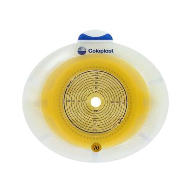 Imagem de Placa para Bolsa de Colostomia com Adesivo Coloplast SenSura Xpro 70mm 1 Unidade