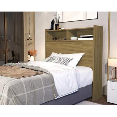 Imagem de Cabeceira Para Cama Box de Solteiro 0,90 Melissa com Nichos e pratelei