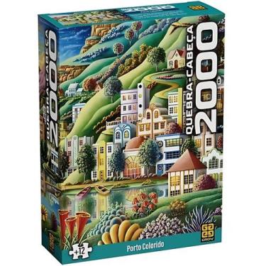 Imagem de Quebra Cabeça 2000 Peças Porto Colorido 04865 - Grow