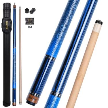 Imagem de CUEELF Bastão de taco de sinuca de baixa deflexão feito à mão para taco de bilhar 147 cm bastão profissional de bilhar para adultos - ponta de 12,5 mm, junta 3/8 * 8 (WD-CM-LAN)