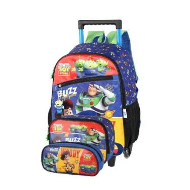 Imagem de Kit Mochila Infantil Rodinhas+Lancheira Térmica+Estojo Toy Story - Lux