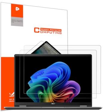 Imagem de YINOVEEN Pacote com 2 protetores de tela antirreflexo para laptop ASUS de 14 polegadas, ASUS Vivobook 14/ZenBook/ExpertBook B3 Flip/Chromebook 14'' 16:9 Laptop, 5H, antiarranhões, reduz a tensão