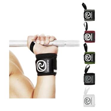 Imagem de Rehband Wrist Wrap 1 Pair, Wrist Wraps Weightlifting, Training 18 inch, Wrist Wrap, Comfortable & Stabilizing Wrist Supports For Gym, Colour:Carbon/Black, Size:One Size