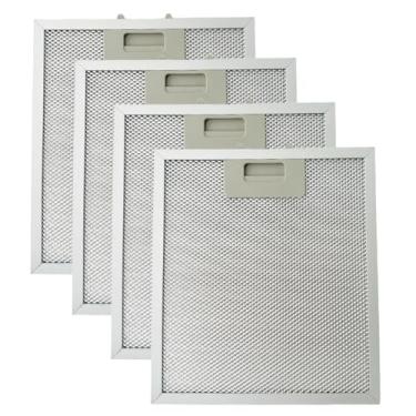Imagem de 4 peças de substituição de filtro de graxa para exaustor S97018029 compatível com Broan B5730SS, B5736SS, B57000, B5630SS, B5636SS, B56000, B5936SS, B59000, 26 x 23 cm. Substituir 1932 913