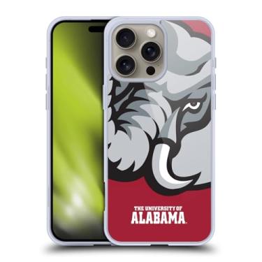 Imagem de Head Case Designs Capa de gel com ícone grande oficialmente licenciada pela Universidade do Alabama UA [proteção de grau militar] compatível com Apple iPhone 16 Pro Max e compatível com MagSafe