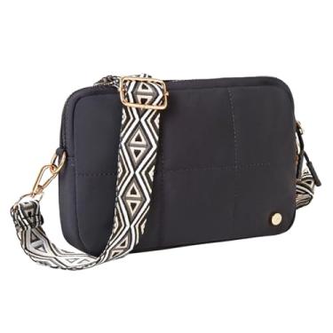 Imagem de Hganxiu Bolsas transversais pretas para mulheres de viagem, bolsa tiracolo pequena, bolsas transversais femininas