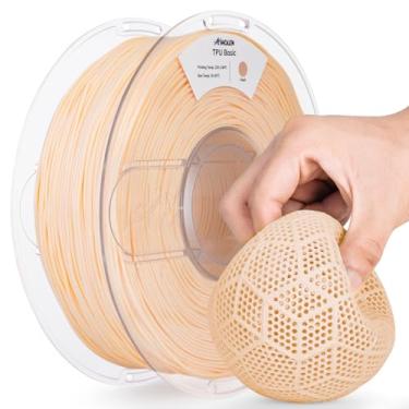 Imagem de AMOLEN Filamento de impressora 3D TPU 95A 1,75 mm, filamento básico TPU de alta dureza e resiliência, filamento 3D flexível de 1 kg, precisão dimensional +/- 0,02 mm, adequado para a maioria das