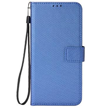 Imagem de Capa adequada para Xiaomi Mi black shark 5 PRO 5G couro com suporte carteira flip capa para Xiaomi Mi black shark 5 PRO 5G capa magnética para telefone carteira com slots de cartão azul