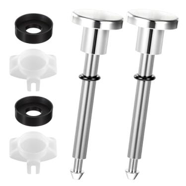 Imagem de Heclia Kit de reparo de desviador de bico de banheira, 2 peças, substituição universal para torneiras de banheira, problemas de baixa pressão de água, inclui válvulas, hastes, portões, solução de