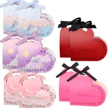 Imagem de Caixas de presente em forma de coração, caixas de presente de coração para dia dos namorados, aniversário do dia das mães, festa de casamento, biscoitos, chocolate, sobremesas, saco dobrável