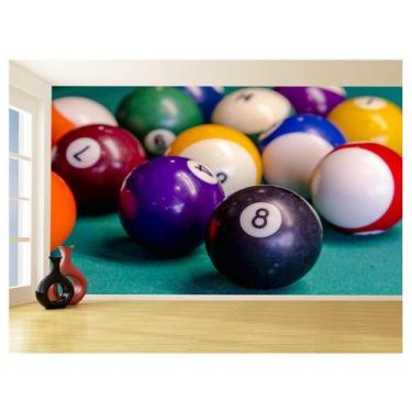 Imagem de Papel De Parede 3D Salão De Jogos Bilhar Sinuca 3,5M Jcs17 - Você Deco
