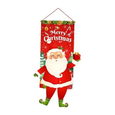 Imagem de predolo Bandeira de Natal para Porta, Decoração Natalina, Fundo, Bandeirola Decorativa para Pendurar, Decoração de Parede para, Quarto e Ambientes