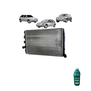 Imagem de Kit Radiador VW Gol 97 1.0 8/16V G3/G4 S/AR com Água Desmineralizada 1L