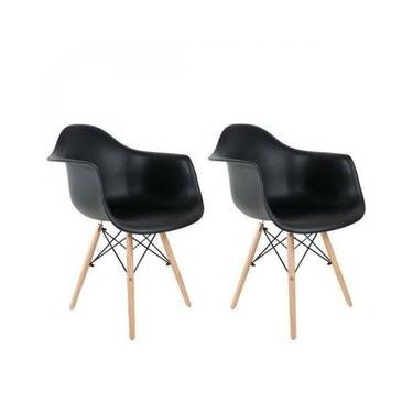 Imagem de Conjunto 2 Cadeiras com Braços Eames  Preto