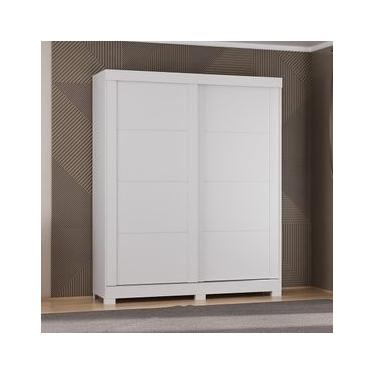 Imagem de Guarda-Roupa Casal Atualle Montana 2 portas de Correr 2 Gavetas Branco Brilhante