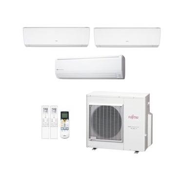 Imagem de Ar-Condicionado Multi Split Inverter Fujitsu 35.000 (1x Evap HW 9.000 + 1x Evap HW 12.000 + 1x Evap HW 24.000) Quente/Frio 220V