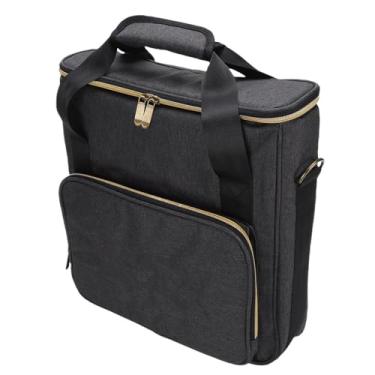 Imagem de Luocute Bolsa de Transporte de Discos, Armazenamento Portátil de Vinil Com Proteção Acolchoada Inferior e Divisórias Removíveis, para Registros LP de 7 10 12 Polegadas, Coleção de