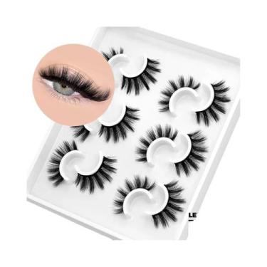 Imagem de Cílios Postiços 3D De Mink Natural Macio E Espesso Veltrinay Extensão 