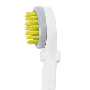 Imagem de Pincel de Chuveiro para Escovar Pets Aspersor Água Banho Cães Gatos e Filhotes Escova Higiene Portátil